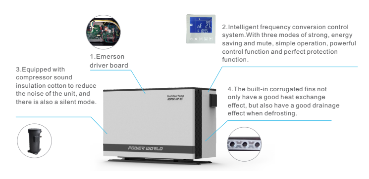 swimming pool inverter heat pump