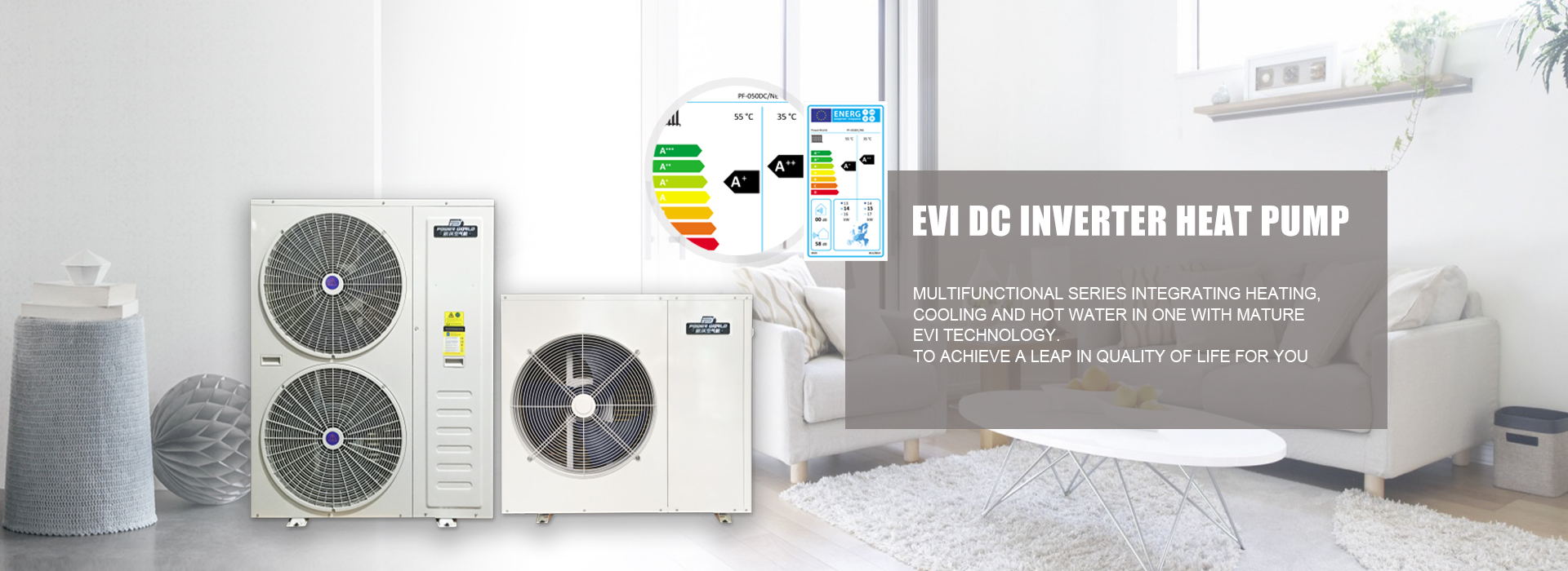 R410a EVI DC Inverter heat pump